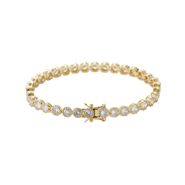 4mm Round Cut Tennis Bracelet
