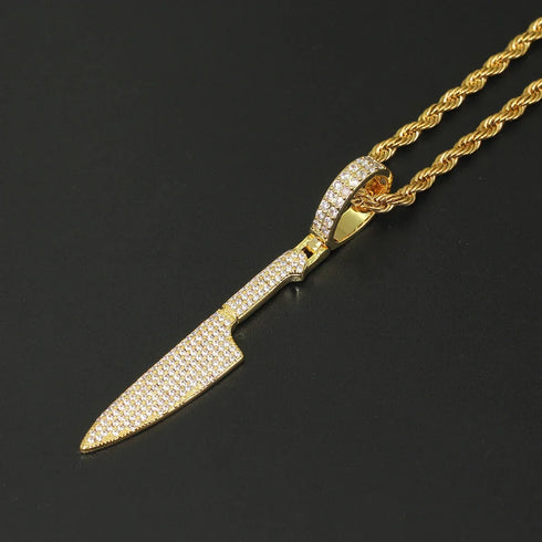 Iced Dagger Pendant