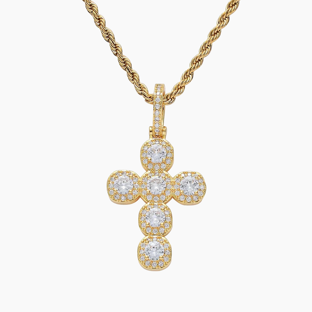 Cluster Cross Pendant