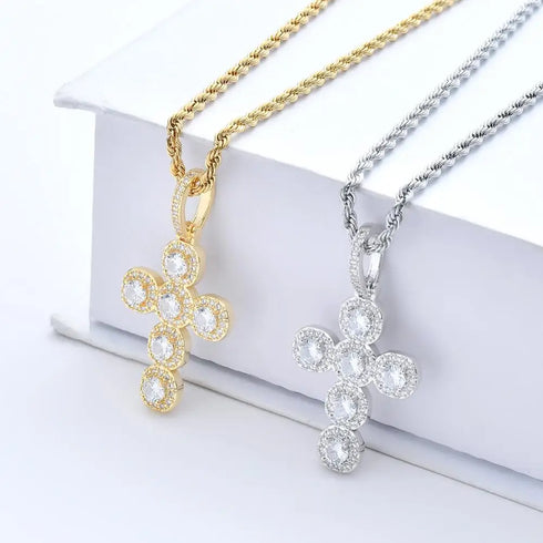 Cluster Cross Pendant