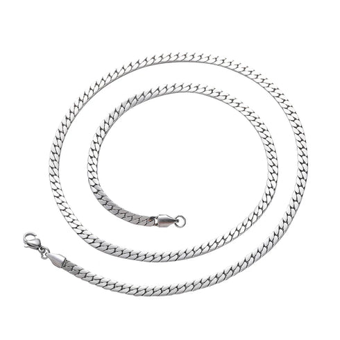 4mm Flat Cuban Link Chain