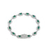 Emerald Baguette Link Bracelet