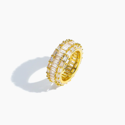 3 Layer Baguette Ring