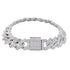 13mm Prong Set Cuban Link Bracelet