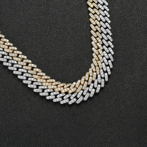10mm Prong Set Cuban Link Chain