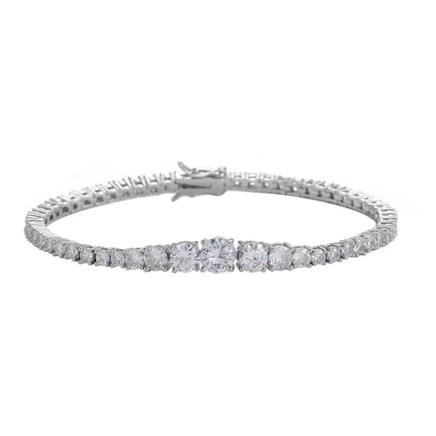 2mm-5mm Gradient Tennis Bracelet