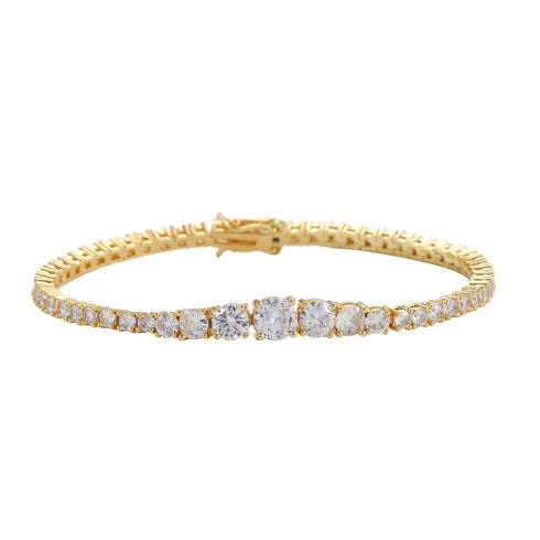 2mm-5mm Gradient Tennis Bracelet
