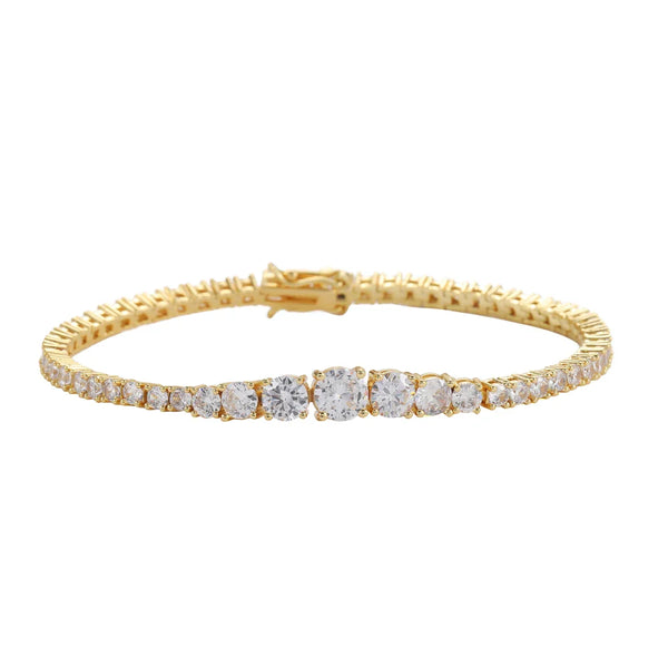 2mm-5mm Gradient Tennis Bracelet