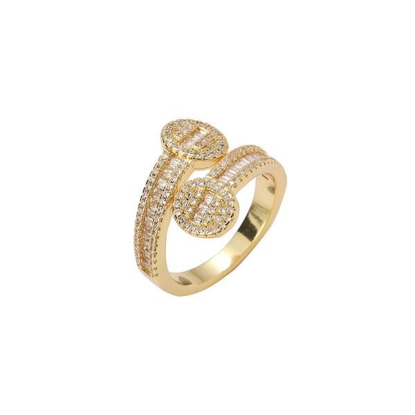 Paved Bangle Ring