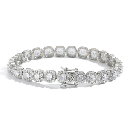 8mm Cluster Tennis Bracelet