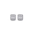 Baguette Cut Cluster Earrings