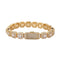 10mm Cluster Tennis Bracelet