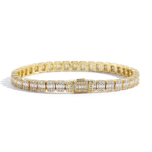 5mm Baguette Link Bracelet