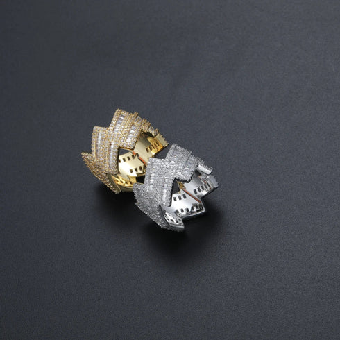 Baguette Double Layer Ring