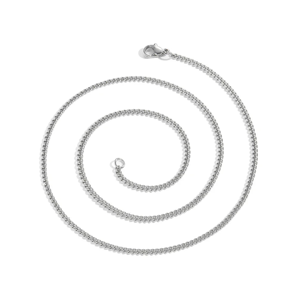 3mm Micro Cuban Link Chain