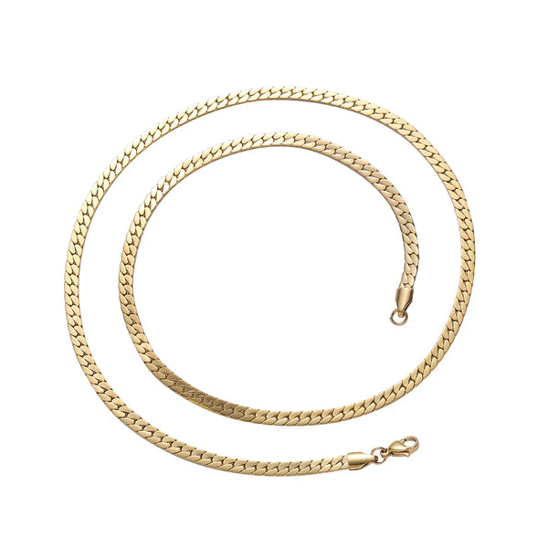 4mm Flat Cuban Link Chain
