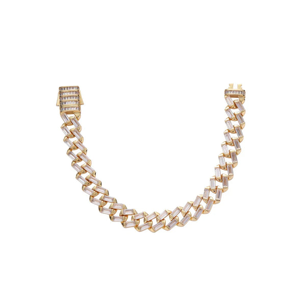 12mm Baguette Prong Set Bracelet