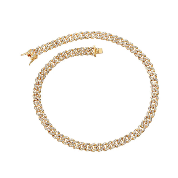 9mm Iced Cuban Link Chain