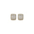 Baguette Cut Cluster Earrings