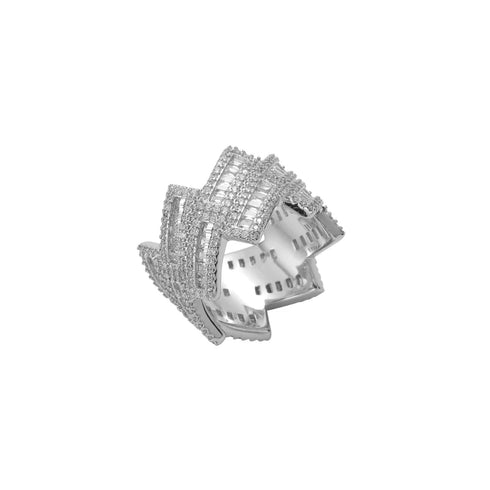 Baguette Double Layer Ring