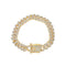 12mm Prong Set Cuban Link Bracelet
