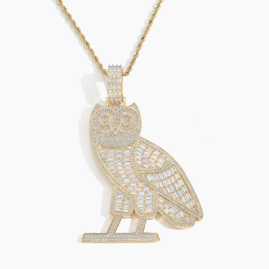 Owl Baguette Pendant