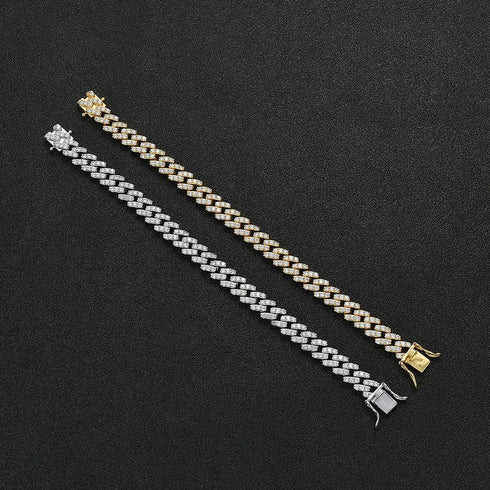 10mm Iced Cuban Link Bracelet