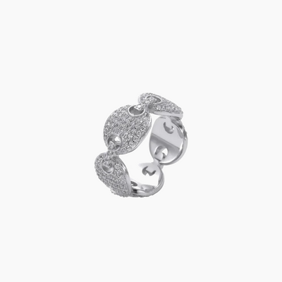Iced Anchor Link Ring