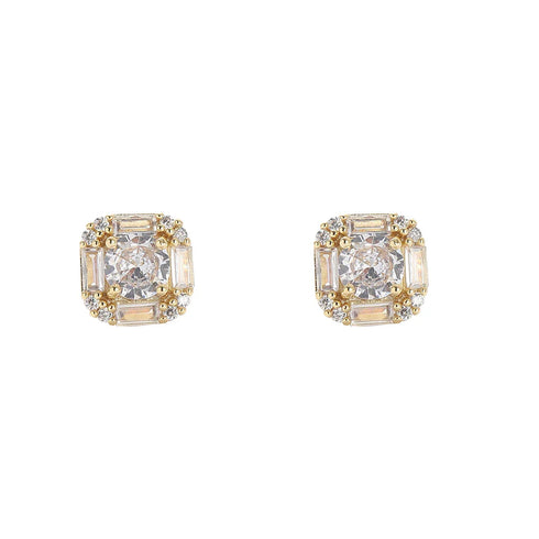 Baguette Cluster Earrings