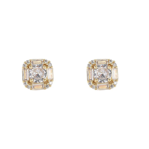 Baguette Cluster Earrings