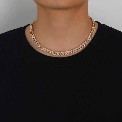 9mm Iced Cuban Link Chain