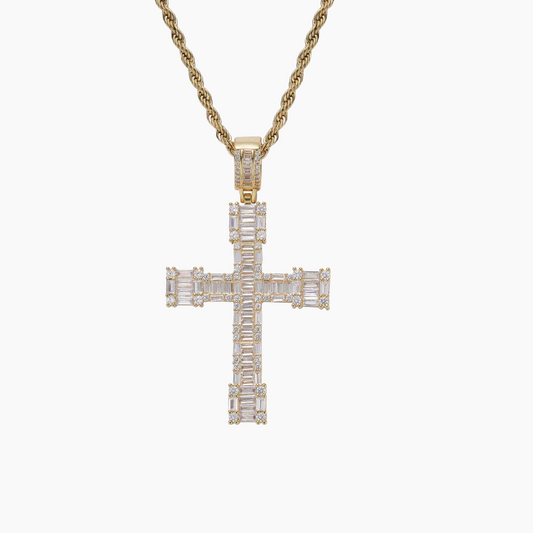 Baguette Cross Pendant