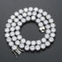 8mm Round Cut Tennis Chain