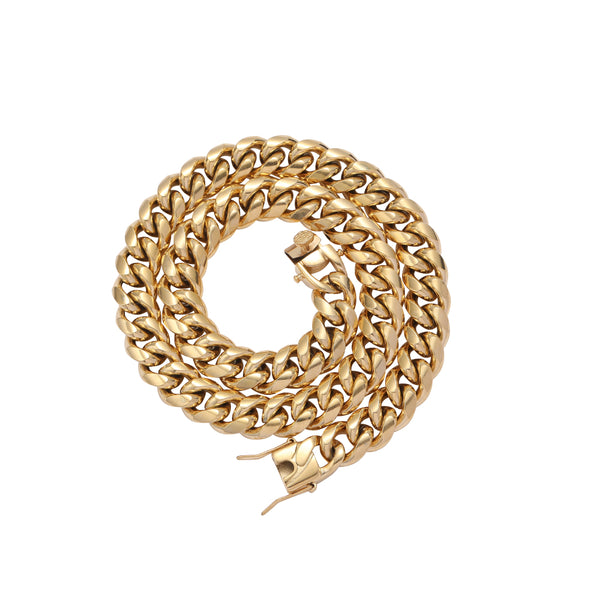 12mm Miami Cuban Link Chain