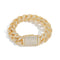 18mm Iced Cuban Link Bracelet