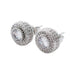 10mm Round Stud Cluster Earrings