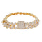 13mm Prong Set Cuban Link Bracelet