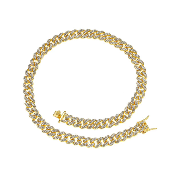 9mm Prong Set Cuban Link Chain