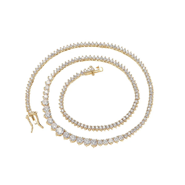 2mm - 6mm Gradient Tennis Chain