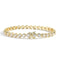 6mm Round Cut Cluster Bracelet