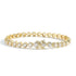 6mm Round Cut Cluster Bracelet
