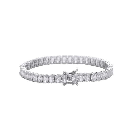 6mm Pave Cut Tennis Bracelet