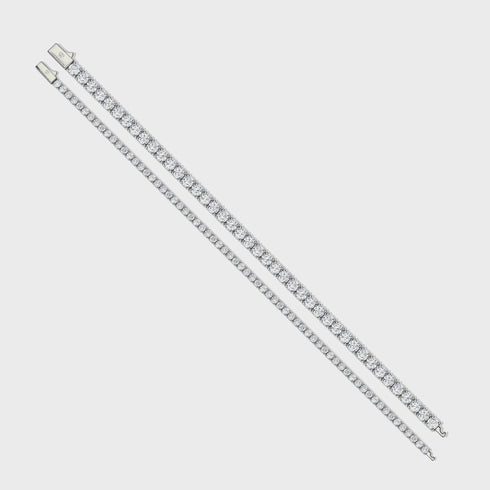 Tennis 5mm + Tennis 3mm Bracelet Stack
