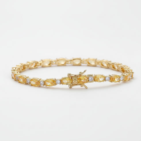 Yellow Pave Set Bracelet