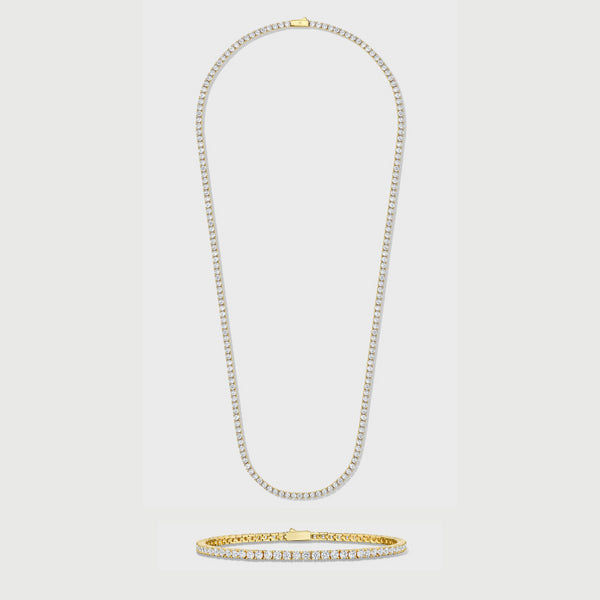 Tennis Chain + Bracelet - 3mm