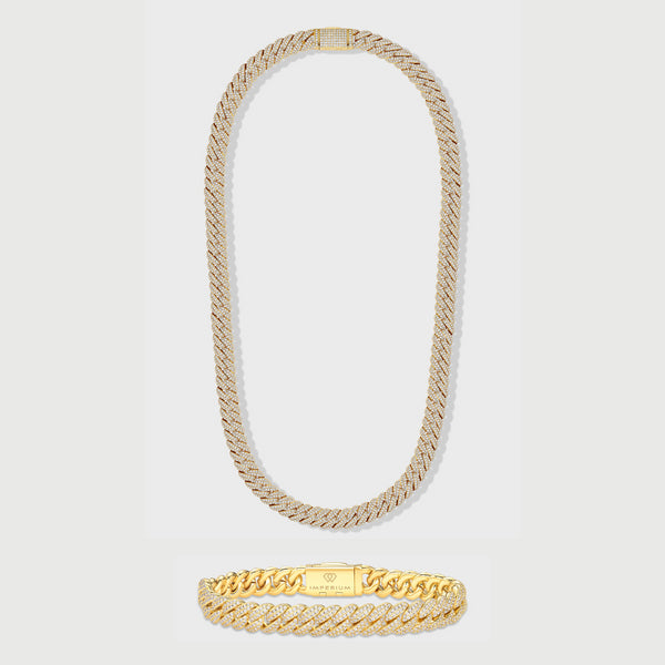 Iced Cuban Chain + Bracelet - 10mm